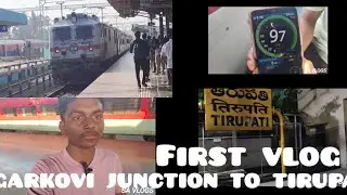 Nagarkovi junction to tirupati train vlog Kanyakumari to pune express My first vlog pls support 🚂🚃🚃🙏