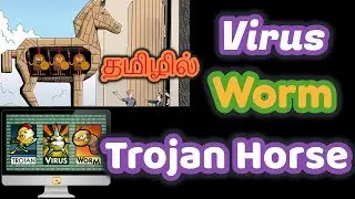 [Tamil] Virus, Worm and Trojan Horse Explained. தமிழில்