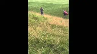 Scott Jamieson in the deep rough at 17th Open de france 2014 Round 3