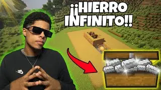 Tendras HIERRO INFINITO con esta granja en MINECRAFT