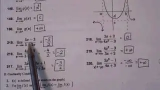 AP Exam Review AB Limits Concept Review Worksheet (part 2)