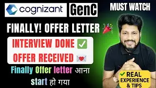 Finally Cognizant Offer Letter Received 🎉 | Interview to OL Timeline | Real Journey