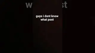 any ideas on what to post?