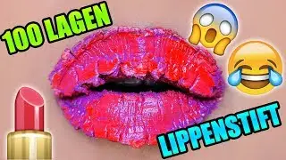 100 LAGEN LIQUID LIPPENSTIFT CHALLENGE - Sheling