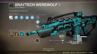 Destiny 2: Festival of the Lost 2019 - Braytech Werewolf Exclusive Auto Rifle (PvE & PvP Gameplay)