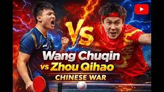Wang Chuqin Turned It Personal 😈🔥 vs Zhou Qihao