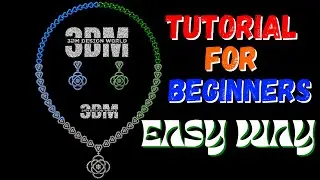 How to Make a Necklace in Matrix or Rhinoceros | Basic Tutorial for Beginners | CAD Design Tutorial