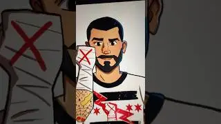 Let's Draw CM Punk #art #digitalart #procreate #artstyle #wwe #cmpunk #artstyles #draw