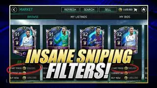 BEST SNIPING FILTERS ON FIFA MOBILE 18 WITH PROOF MAKE MILLIONS