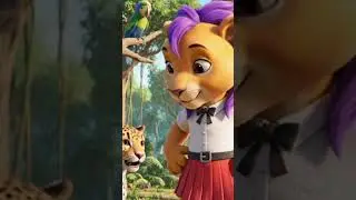 English !Simba and the Clouded Leopard&rsquo;s Leap#shorts#kidsvideo#madeforkids#trending#shortsfeed#viral