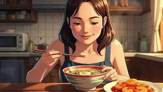 From Rainy Nights to Warm Mornings| Ghibli Style | peaceful night and morning | Cooking, playing
