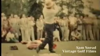 Sam Snead Golf Swing Face On Original Film Footage Slow Motion