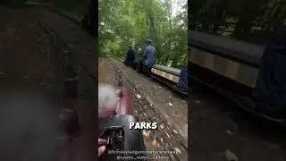 Mini Steam Train Ride 🚂 (🎥 : frimleylodgeminiaturerailway & coate_water_railway - via IG) #shorts