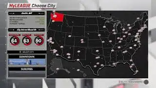 Nba 2k18 My Gm - All Relocation Cities