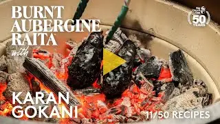 Big Green Egg | 50th recipe | Karan Gokani | Burnt Aubergine Raita