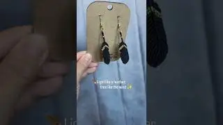 handmade macrame feather earrings #macramejewelry #minadaalegria #bohojewelry #bohostyle
