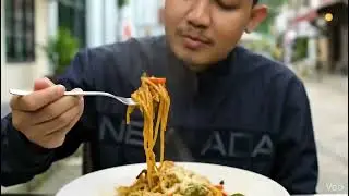 Mukbang Spaghetti aglio olio