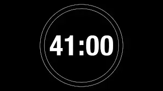 41 Minute Timer - 2460 Second Timer Countdown with progress ring (4K)