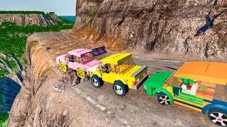 TOP 20 Random Lego Car Jumps & Car Crashes BeamNG.Drive