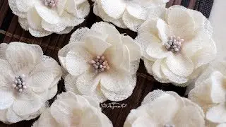 How to Make Flowers with Lace Fabric