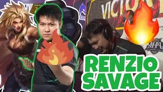 RENZIO SAVAGE IN MPL | MOBILE LEGENDS | MPL PH Season 9