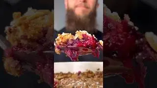 Raspberry Blueberry Crumble #valentinesday