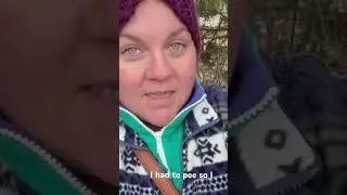 I had to pee! #ontario #winter #vlogger #snow #outdoorpotty #shorts
