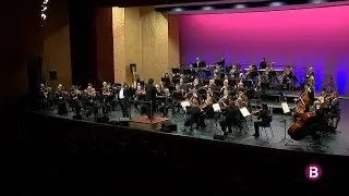 Simón Orfila, Rafael Adobas y Julia Colom en el concierto del Día de las Illes Balears. 27/02/2025.