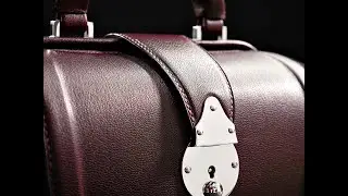 Hand Stitching A Leather Bag Frame | LIVE | Leathercraft