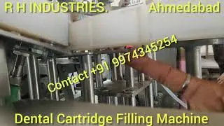 Dental Cartridge Filling, Bunging And Sealing Machine.