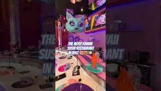 The MOST Kawaii Sushi Restaurant in NYC #conveyorbeltsushi #nycrestaurants #anime #sushidelic