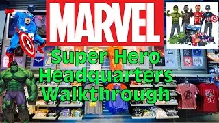 Marvel Super Hero Headquarters at Disney Springs Walkthrough | Captain America, Black Panther & More