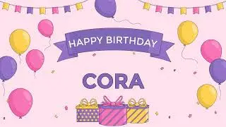 Happy Birthday Picture Frame for Cora