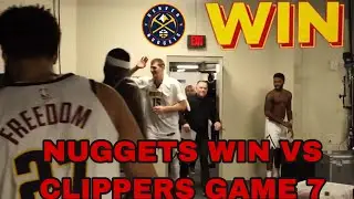 Denver Nuggets Locker Room Celebration After Game 7 Win vs Clippers | 2020 NBA Playoffs