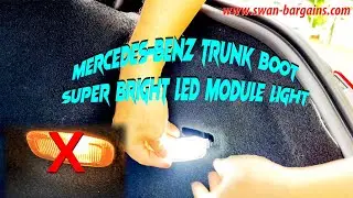 How To Replace Transform Mercedes-Benz Trunk Bonnet Luggage Compartment Stock to Super Bright LED