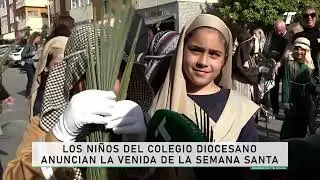 Los niños del Colegio Diocesano anuncian la venida de la Semana Santa