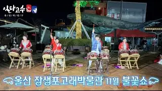 울산 장생포고래박물관 11월 불꽃쇼 #초6 #북난타 #일타고수 #너의생일엔 #아리랑