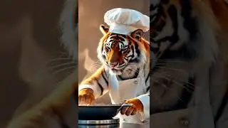Animal Cooking Food #animal #ai #poorcat #aiart #VirtualChefCat #FunnyCatCooking #SmartCatChef #cook