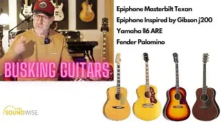 My busking guitars in 2024