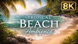 Peaceful Tropical Beach Ambience Real Ocean Waves