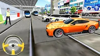 New Three SUV car vs Bullet Train - Android Game - 3D Driving Class 2025 - Android iOS Gameplay #car