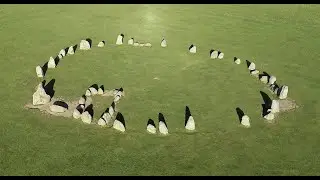 Castlerigg Stone Circle in The Lake District at 6am by drone Castlerigg Prehistoric Standing Stones