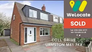 FOR SALE: Coll Drive, Urmston M41 7FX - &pound;240,000