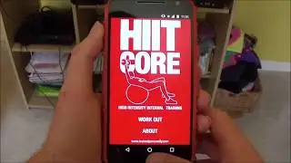 HIIT Core Workout App test on Android  Smart Phone
