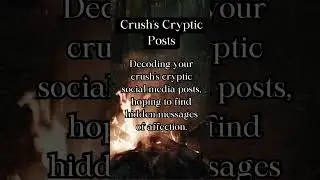 Crush&rsquo;s cryptic posts 🤔👀