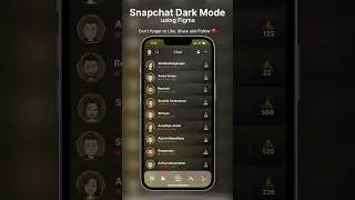 Snapchat Dark Mode ✨ Design using Figma  Like |  Follow for more #animation #trending #shorts #reels