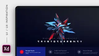 Cryptocurrency Landing page with smooth animation speed art - #adobexd