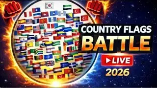 ⚔️ Global Flag Battle LIVE! One Flag Survives 🌍 🇮🇳🇲🇽🇧🇷 #countryballs #flags #battle