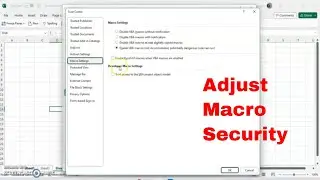 How to Adjust Your Macro Trust Center Settings in Microsoft Excel! Control if Macros Run or Not