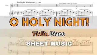 O Holy Night | Violin and Piano (Sheet Music/Full Score)